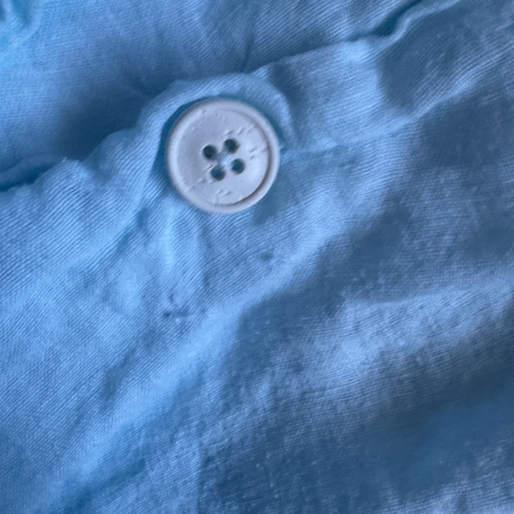 Parachute Linen Duvet Cover in Geneva Blue - Picture 6 of 7
